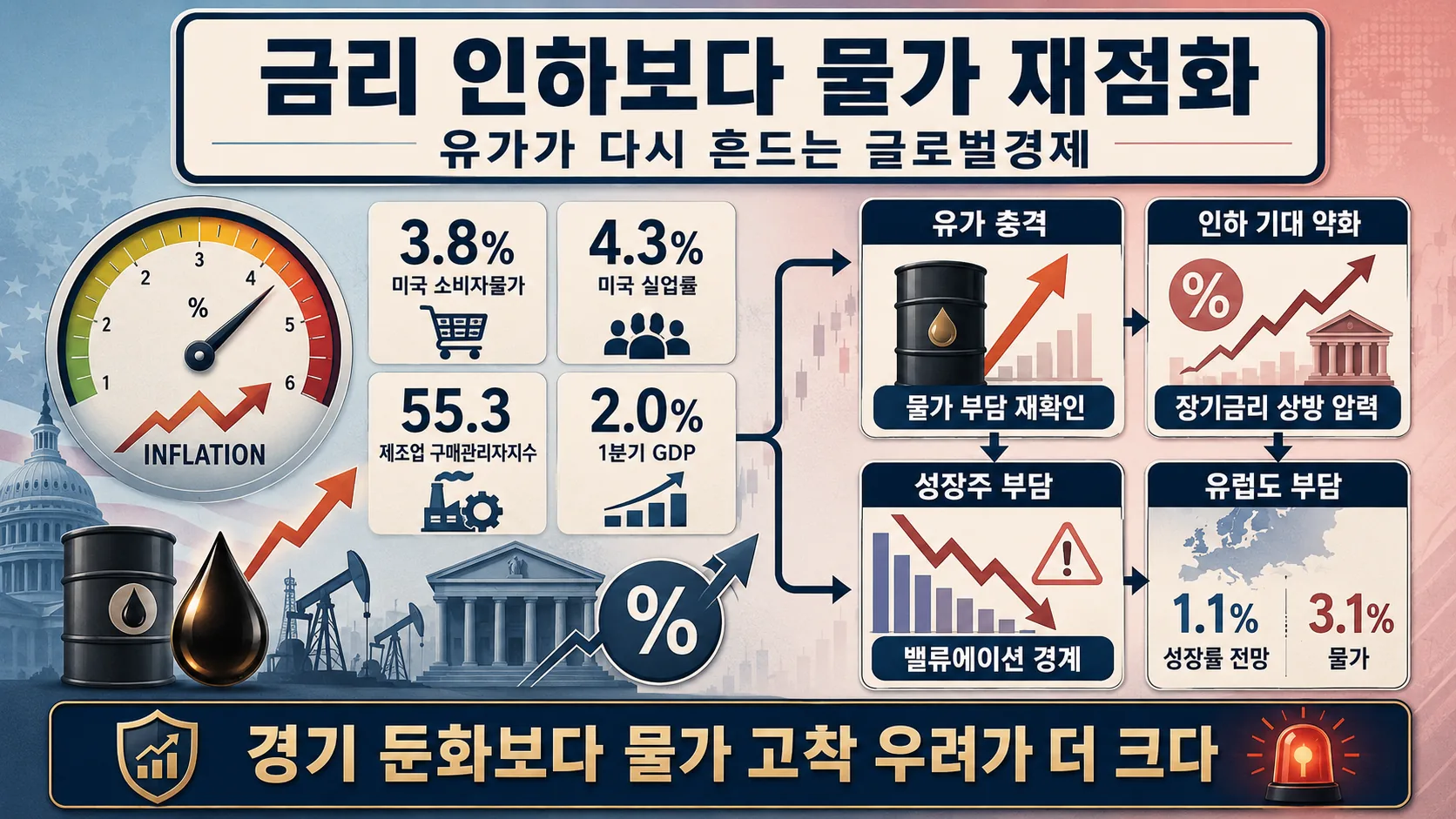 금리 인하보다 물가 재점화
