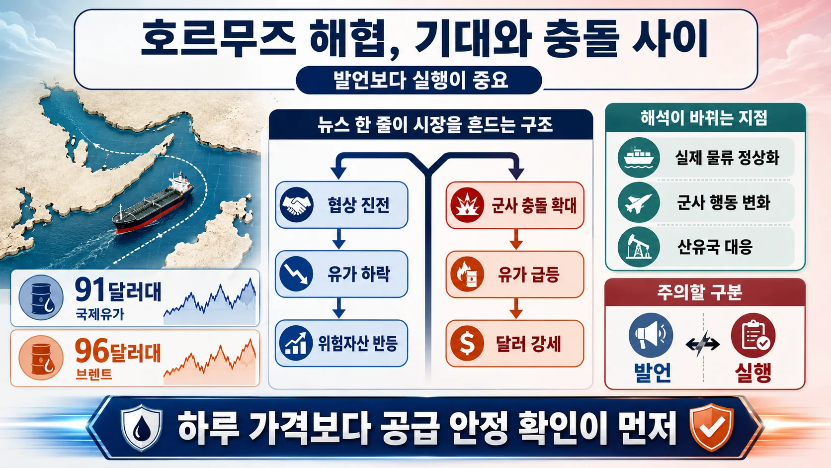 호르무즈 변수와 유가 해석