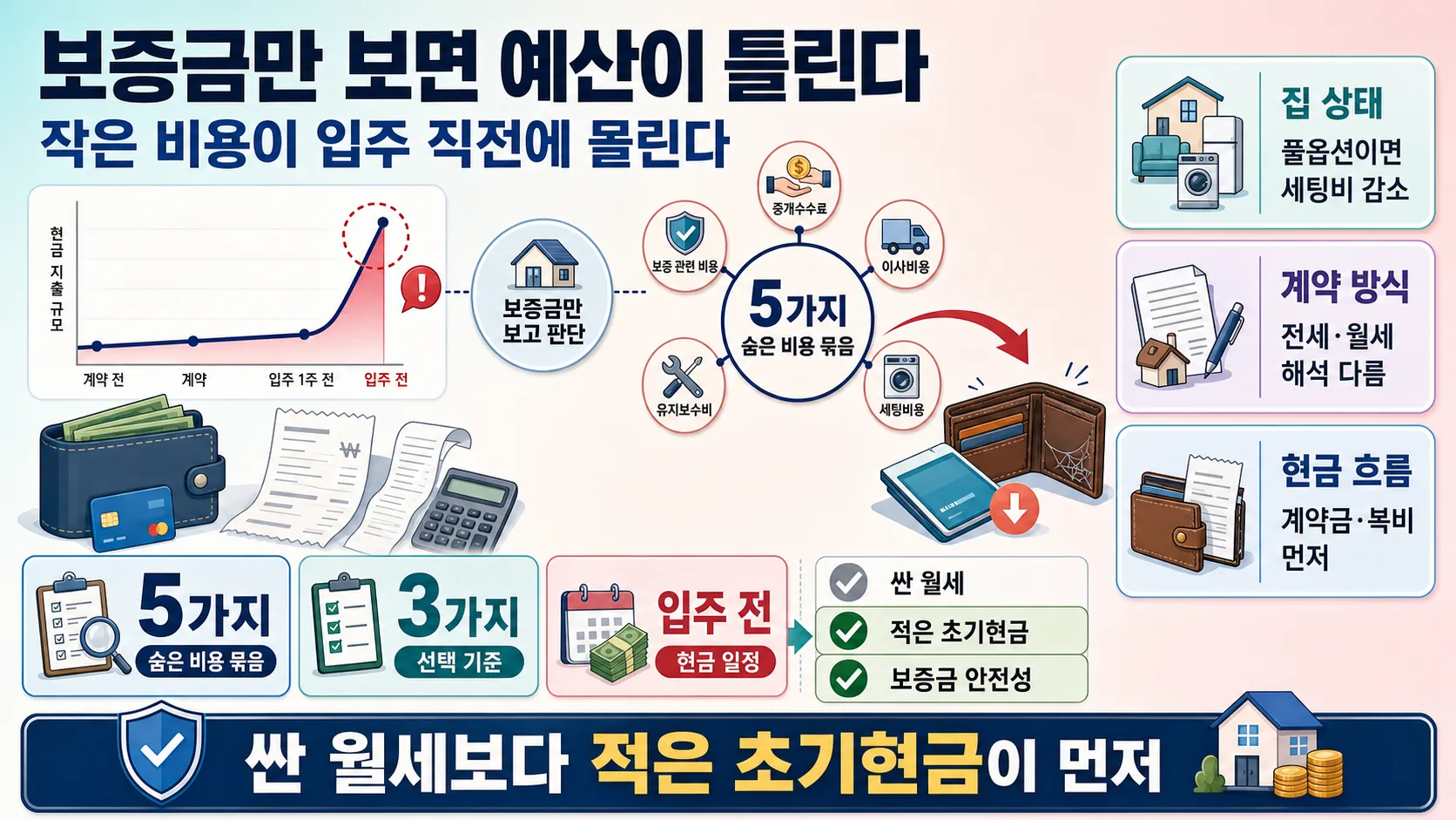 보증금만 보면 예산이 틀리는 이유