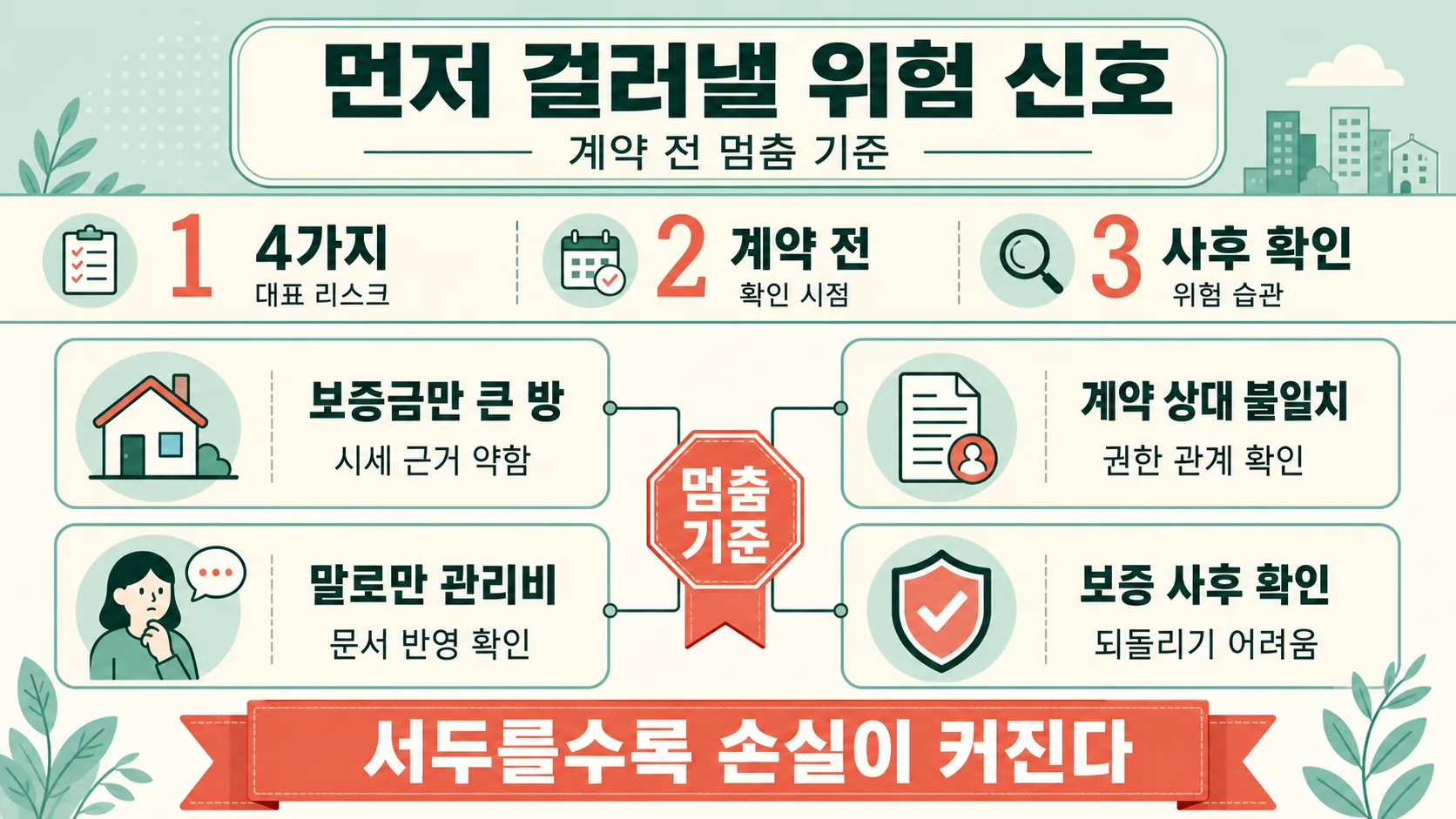 위험 신호 4가지