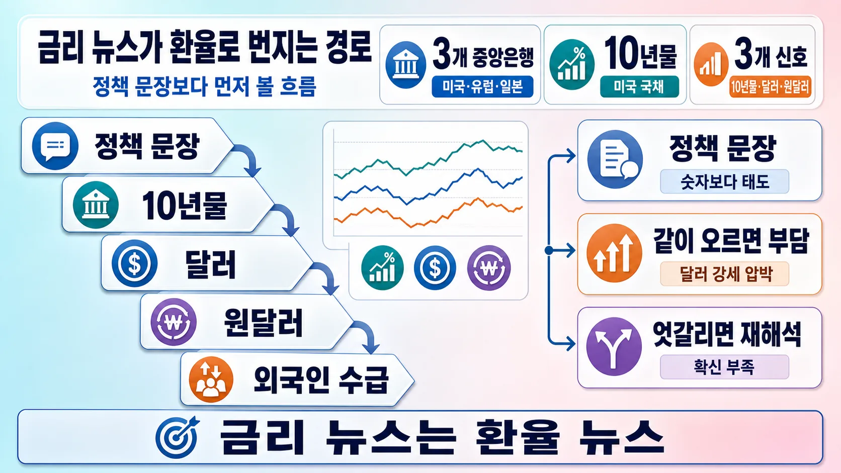 금리 뉴스가 환율로 번지는 경로