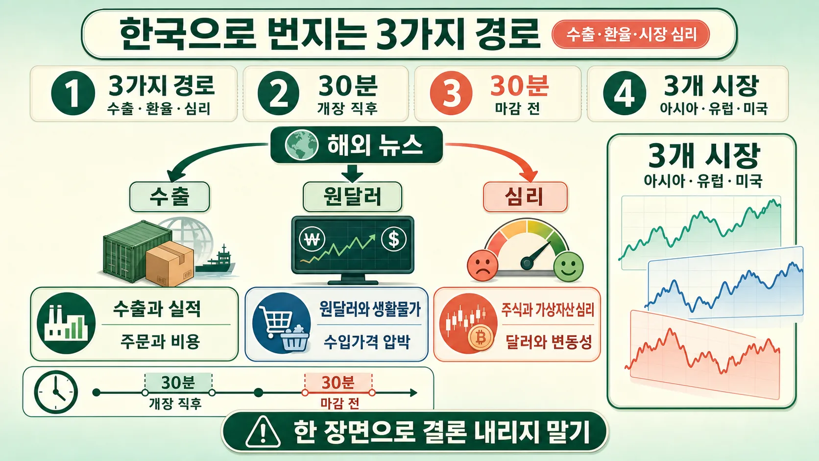 한국으로 번지는 3가지 경로